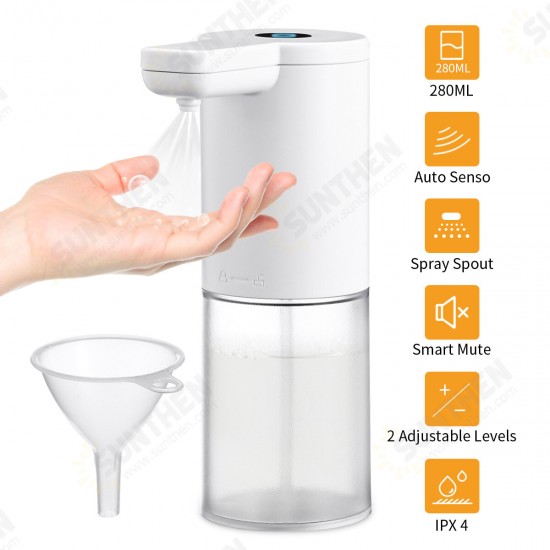 280ml Automatic Contactless Soap Dispenser 280ml Smart Touchless Soap Disinfectant Dispenser