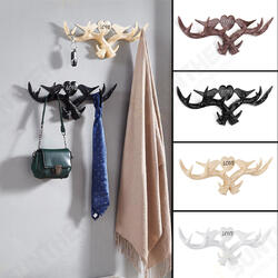 Love Vintage Deer Antler Wall Hanger Decoration Coat Hook And Hat Rack 4 Color Holder Love Vintage Deer Antler Wall Hanger Decoration Coat Hook And Hat Rack 4 Color Holder