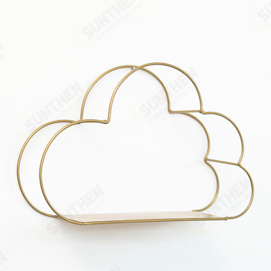 Multi-Function Storage Rack Wall Hanging Rack Cloud Shaped Floating Shelf Rack