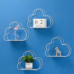 Multi-Function Storage Rack Wall Hanging Rack Cloud Shaped Floating Shelf Rack Multi-Function Storage Rack Wall Hanging Rack Cloud Shaped Floating Shelf Rack