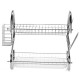 Multifunction 2 Tier Kitchen Dish Cutlery Drainer Rack Drip Tray Plate Holder Drain Shelf