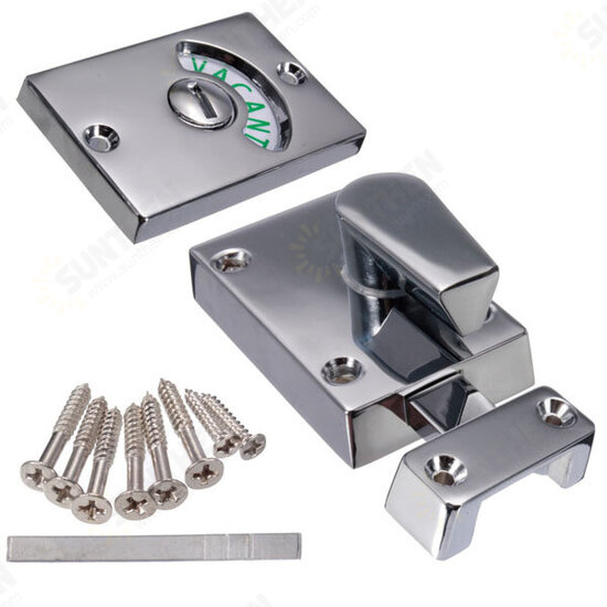 Nickel Drawing Chroming Bathroom Toilet Door Lock Indicate Door Bolt