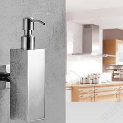 Stainless Steel Hand Soap Dispenser Liquid Bottle Holder Wall Mounted Bathroom Storage Stainless Steel Hand Soap Dispenser Liquid Bottle Holder Wall Mounted Bathroom Storage