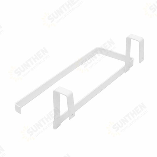 Stainless Steel Roll Paper Rack Restaurant Kitchen Cabinet Door Back Type Towel Cloth Rack Hanger