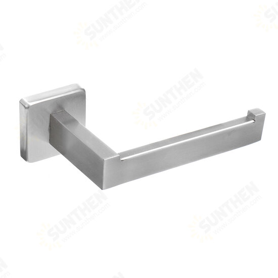 Stainless Steel Toilet Paper Holder Storage Shelf Wall Mounted Bathroom Rack