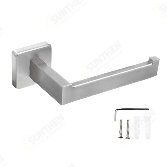 Stainless Steel Toilet Paper Holder Storage Shelf Wall Mounted Bathroom Rack