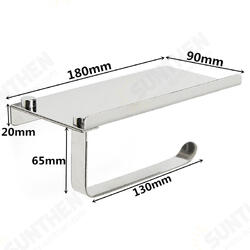 Stainless Steel Toilet Roll Tissue Stand Paper Holder Wall Mounted for Home Bathroom Paper Hook Stainless Steel Toilet Roll Tissue Stand Paper Holder Wall Mounted for Home Bathroom Paper Hook