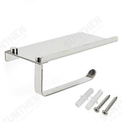 Stainless Steel Toilet Roll Tissue Stand Paper Holder Wall Mounted for Home Bathroom Paper Hook Stainless Steel Toilet Roll Tissue Stand Paper Holder Wall Mounted for Home Bathroom Paper Hook