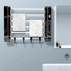 Sterilization Heating Household Intelligent Induction disinfection Towel Rack UV Electric Heating Constant Temperature Drying Rack Punch-free Towel Rack Sterilization Heating Household Intelligent Induction disinfection Towel Rack UV Electric Heating Constant Temperature Drying Rack Punch-free Towel Rack