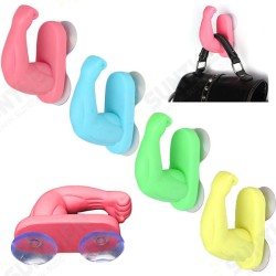 Strong Arm Shape Double Suckers Hanger Hook Home Supplies Holder Strong Arm Shape Double Suckers Hanger Hook Home Supplies Holder