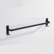 Towel Hanger Wall Mounted 30-50 CM Towel Rack Bathroom Aluminum Black Towel Bar