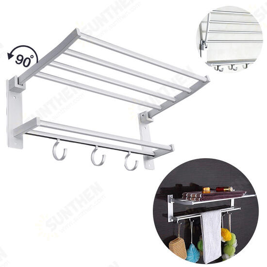 Towel Holder Aluminum Bath Kitchen Hanger Set Holder Bar Rail Towel Rack