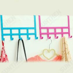 Towels Key Coat Hat Clothes Bag Metal Wall Hanger Over Door Hook With 5 Hooks Storage Holder Towels Key Coat Hat Clothes Bag Metal Wall Hanger Over Door Hook With 5 Hooks Storage Holder