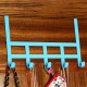 Towels Key Coat Hat Clothes Bag Metal Wall Hanger Over Door Hook With 5 Hooks Storage Holder