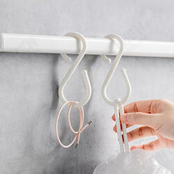 U 10Pcs S Shape Double Hooks White Clothes Hanger For Bathroom Kitchen Bedroom from Xiaomi Youpin U 10Pcs S Shape Double Hooks White Clothes Hanger For Bathroom Kitchen Bedroom from Xiaomi Youpin