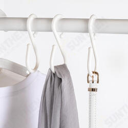 U 10Pcs S Shape Double Hooks White Clothes Hanger For Bathroom Kitchen Bedroom from Xiaomi Youpin U 10Pcs S Shape Double Hooks White Clothes Hanger For Bathroom Kitchen Bedroom from Xiaomi Youpin