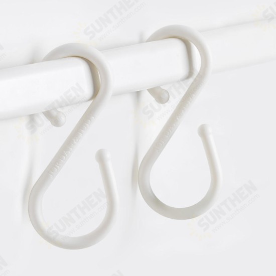 U 10Pcs S Shape Double Hooks White Clothes Hanger For Bathroom Kitchen Bedroom from Xiaomi Youpin