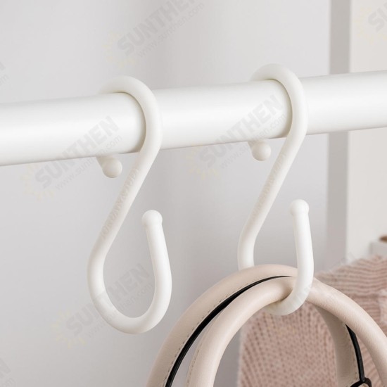 U 10Pcs S Shape Double Hooks White Clothes Hanger For Bathroom Kitchen Bedroom from Xiaomi Youpin