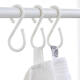 U 10Pcs S Shape Double Hooks White Clothes Hanger For Bathroom Kitchen Bedroom from Xiaomi Youpin