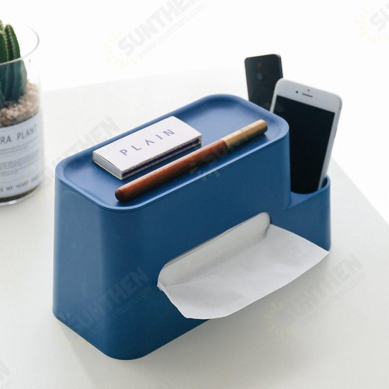 Tissue Box Container Integrated Multifunctional Storage Rack Paper Holder from