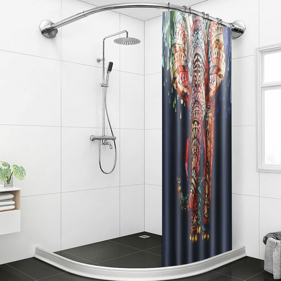 180x180CM Africa Elephant Shower Curtain Waterproof Durable Shower Curtain