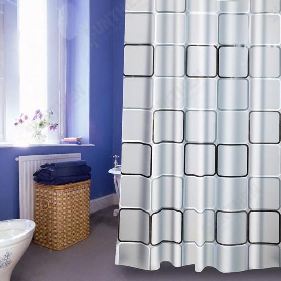 240x200CM Big Cube Shower Curtain Waterproof Mildewproof Easy to Clean Shower Curtain