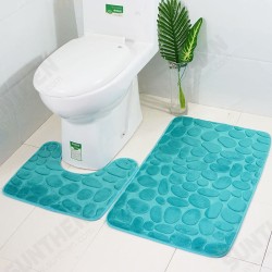 2pcs Flannel Toilet Lid Bath Rugs Soft Floor Home Anti Slip Liner Memory Foam Durable Cover Shower Carpets Bathroom Mat Set 2pcs Flannel Toilet Lid Bath Rugs Soft Floor Home Anti Slip Liner Memory Foam Durable Cover Shower Carpets Bathroom Mat Set