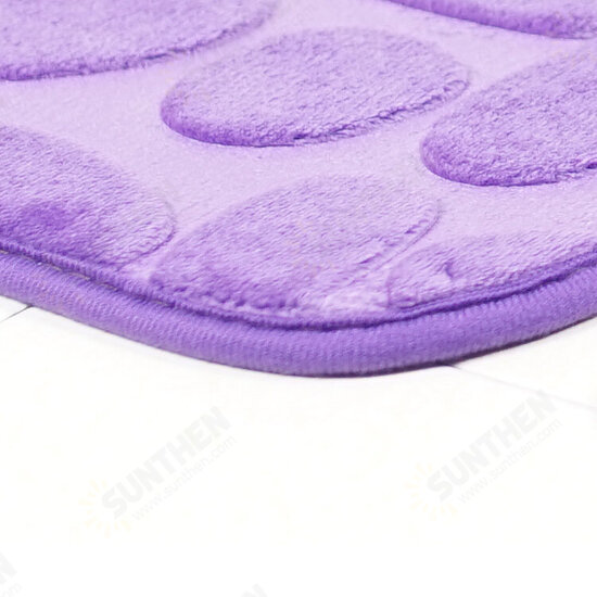 2pcs Flannel Toilet Lid Bath Rugs Soft Floor Home Anti Slip Liner Memory Foam Durable Cover Shower Carpets Bathroom Mat Set