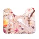 3 Sets Starfish Shell Toilet Carpet Bathroom Non-Slip Pad Toilet Seat Cushion Fabric