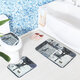 3 Sets Toilet Seat European Style Toilet Carpet Fabric Pedestal Iron Tower Printing Bathroom Mat