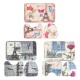 3Pcs Bathroom Eiffel Non-Slip Carpet Pedestal Rug+Lid Toilet Cover+Bath Carpet