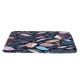 45*75cm Bathroom Shower Bath Mat Non Slip Back Carpet Mat Toilet Rug Leaves Design