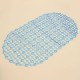 45x37cm PVC Anti Slip Floor Mat Bathroom Transparent Carpet With Strong Suction Cup