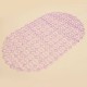 45x37cm PVC Anti Slip Floor Mat Bathroom Transparent Carpet With Strong Suction Cup