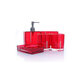 5Pcs Bathroom Accessories Set Cup Toothbrush Holder Soap Dish Dispenser Bottle Washroom Accessories