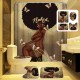 Afro Africa Girl Queen Princess Bath Curtains with Rugs Toilet Seat Cover Set Shower Curtain Afro Africa Girl Queen Princess Bath Curtains with Rugs Toilet Seat Cover