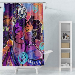 Bathroom Shower Curtain Bath Mat Toilet Cover Rug Decor Set Non Slip Waterproof Bathroom Shower Curtain Bath Mat Toilet Cover Rug Decor Set Non Slip Waterproof
