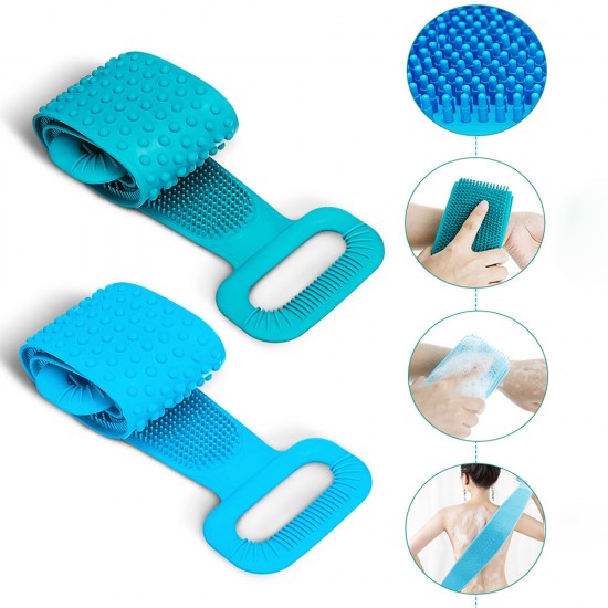Multifunctional Silicone Durable Back Scrubber Skin-friendly Body Brush