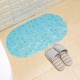 BX-129 68x38cm PVC Pebbles Transparent Non-slip Bathroom Mat Kitchen Bath Suction Cups Non-to