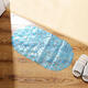 BX-129 68x38cm PVC Pebbles Transparent Non-slip Bathroom Mat Kitchen Bath Suction Cups Non-to