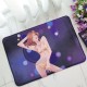 Modern Printing Club Style Women Bathroom Rug Polyester Carpet Toilet Cover Bath Mat