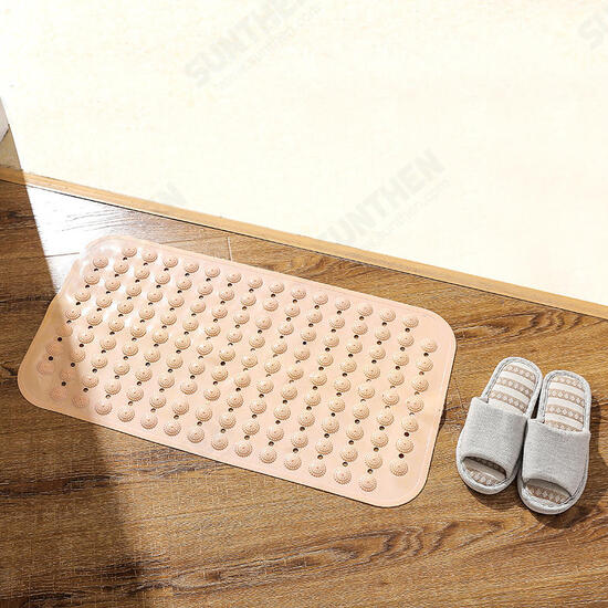 PVC Massage Skid Bath Sucker Mat with Suction Cups Bathroom Suction Cups Anti Slip Safety Shower Carpet Bathtub Bathmat Home Hotel