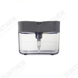 Soap Pump Dispenser with Sponge Holder Manual Press Soap Organizer Cleaning Liquid Dispenser Container Kitchen Cleaner Tool Soap Pump Dispenser with Sponge Holder Manual Press Soap Organizer Cleaning Liquid Dispenser Container Kitchen Cleaner Tool