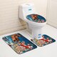 Washable Bathroom Toilet Seat Covers Bathroom Carpet Anti Slip Bathroom Mat Set Bath Floor Mats