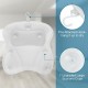 Bath Pillow Spirity Ergonomic with Neck and Back Support Comfortable Bathtub Pillows for Relaxation