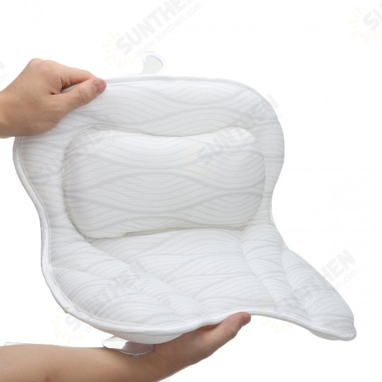 Bath Pillow Spirity Ergonomic with Neck and Back Support Comfortable Bathtub Pillows for Relaxation