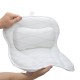 Bath Pillow Spirity Ergonomic with Neck and Back Support Comfortable Bathtub Pillows for Relaxation