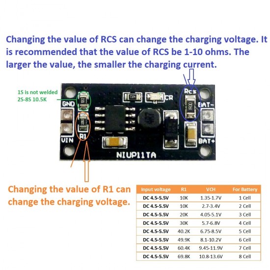 1-8 Cell 1.2V 2.4V 3.6V 4.8V 6V 7.2V 8.4V 9.6V NiMH NiCd Battery Dedicated Charger Charging Module Board