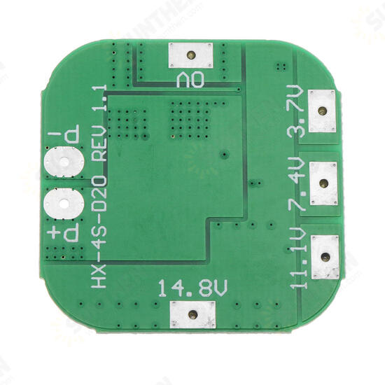 10pcs DC 14.8V / 16.8V 20A 4S Lithium Battery Protection Board BMS PCM Module For 18650 Lithium LicoO2 / Limn2O4 Short Circuit Protection