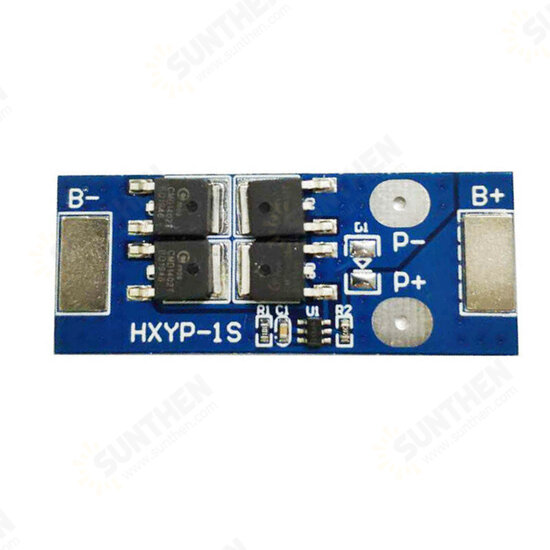 1S 18650 3.7V Lithium Battery Protection Board 4.2V Charging Voltage Short-circuit and Overcharge Protection